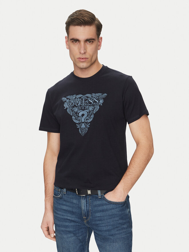 Guess Guess Camiseta M5GI16 K8FQ4 Azul marino Regular Fit