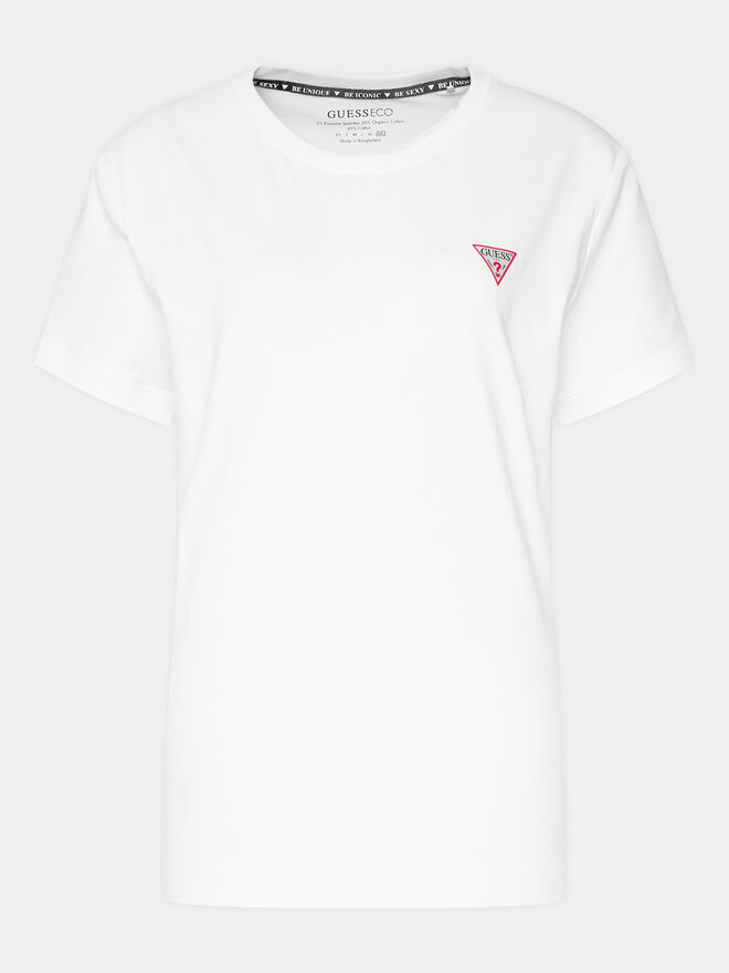 Guess Guess T-Shirt W2YI44 J1314 Λευκό Slim Fit