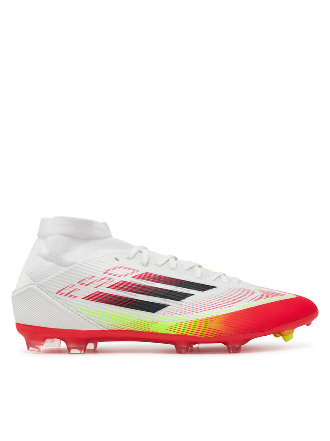 adidas Buty do piłki nożnej adidas F50 League Mid Firm/Multi-Ground JI0434 Biały