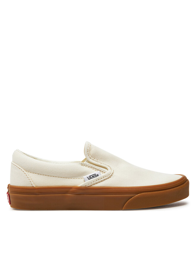 Vans classic white gum sole discount