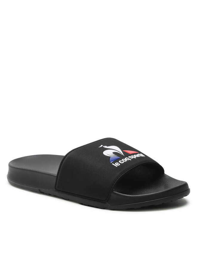 Mules sandales de bain Le Coq Sportif Slide Logo 2021282 Noir fr.eschuhe.ch