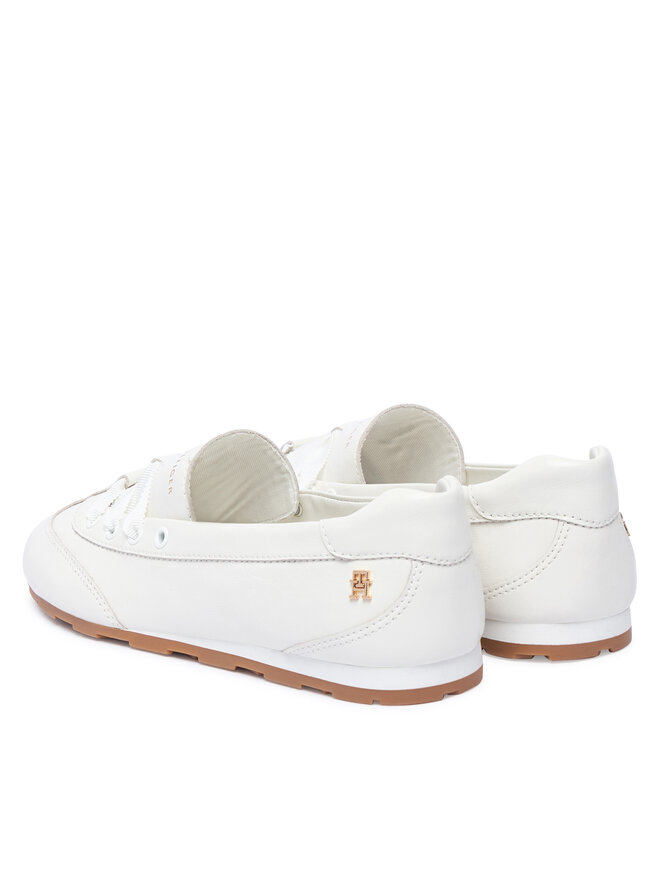 Tommy Hilfiger Ballerinas Tommy Hilfiger Bella Ballet Sneaker FW0FW09449 Weiß