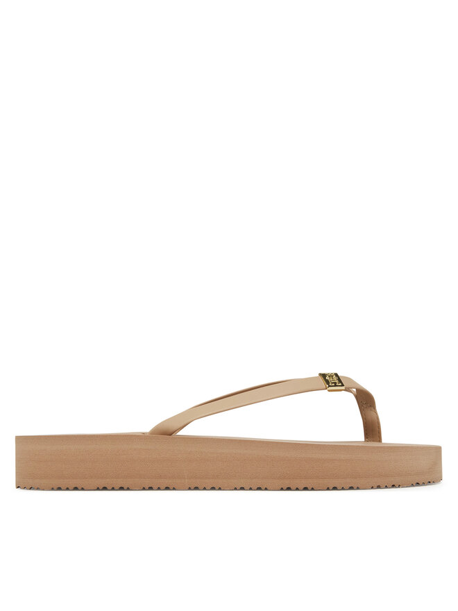 Tommy Hilfiger Japonki Tommy Hilfiger Elevated Chic Beach Sandal FW0FW08523 Beżowy