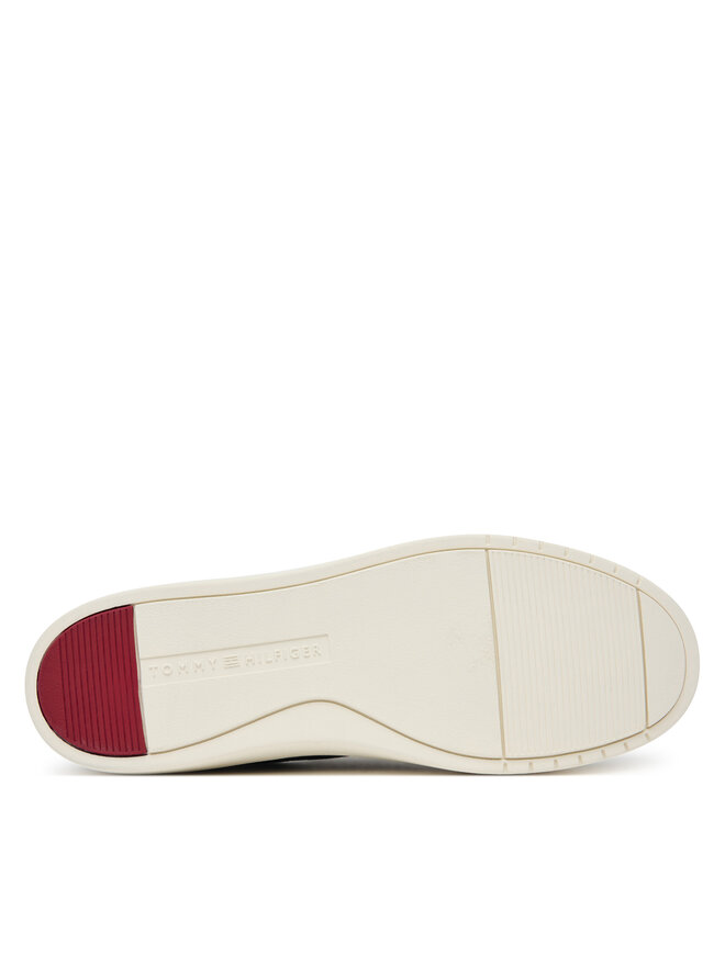 Tommy Hilfiger Halbschuhe Tommy Hilfiger Casual Suede Stitch Toe Hybrid FM0FM05707 Dunkelblau