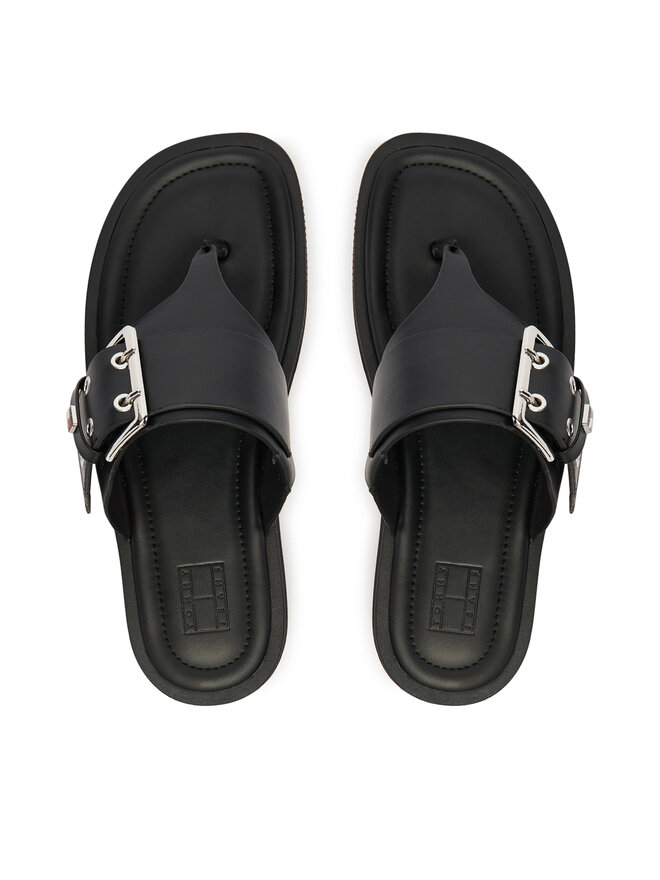 Tommy Jeans Zehentrenner Tommy Jeans Tjw Buckle Sandal EN0EN02948 Schwarz