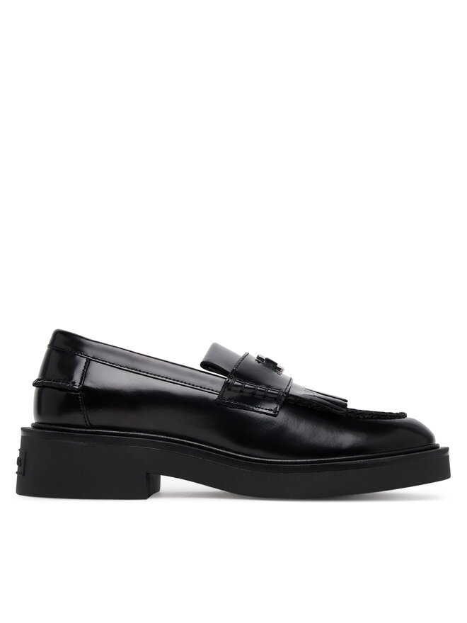 Tommy Jeans Slipper Tommy Jeans Tjw Fringes Loafer EN0EN02790 Schwarz