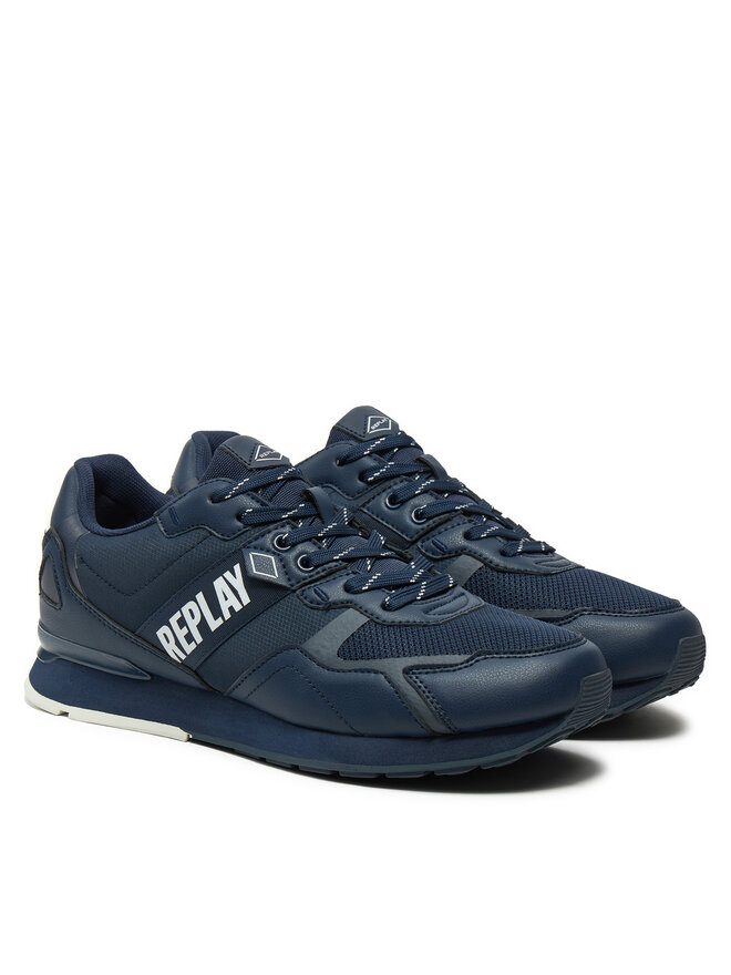 REPLAY Snīkeri REPLAY Adrien Game 4 Lace-Up GMS1D.000.C0055T Tumši zils