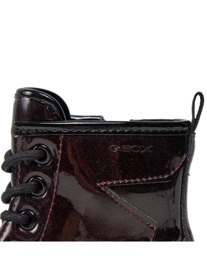 Geox Schnürstiefeletten Geox J Casey Girl J9420G 000KC C7J9B S Dunkelrot