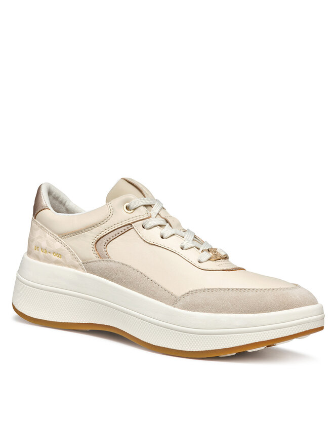 Geox Сникърси Geox D Spherica ECUB-3 D46WTD 08504 C1122 Екрю