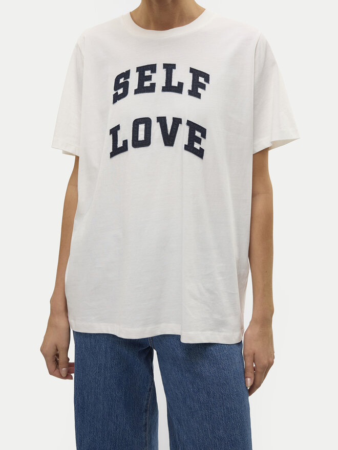 Vero Moda Vero Moda Póló Halle 10321318 Fehér Loose Fit