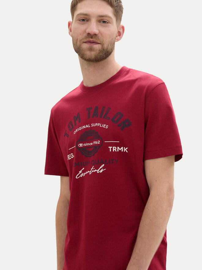 Tom Tailor Tom Tailor Marškinėliai 1037735 Raudona Regular Fit