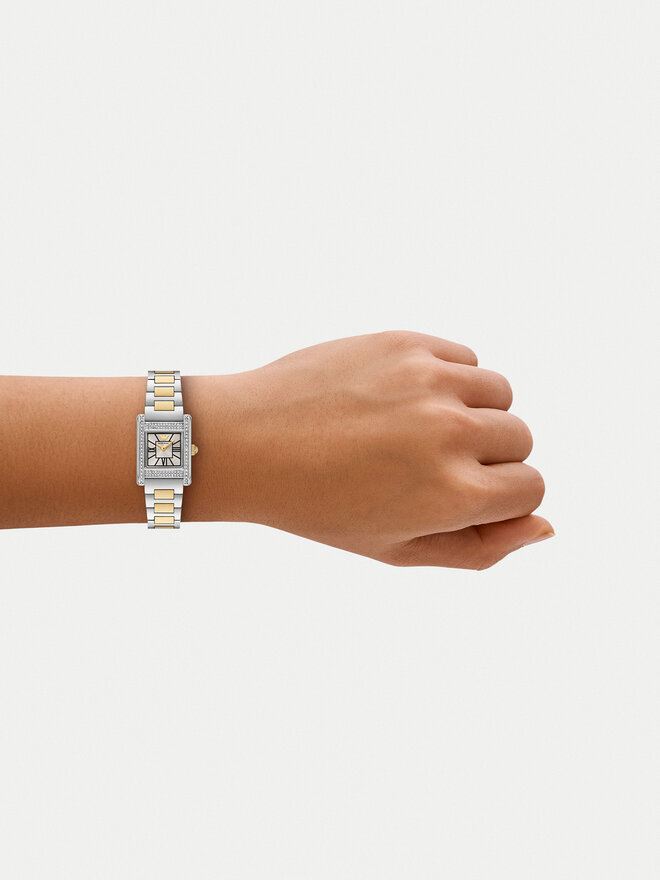 Emporio Armani Sat Emporio Armani Genni AR11704 Srebrna