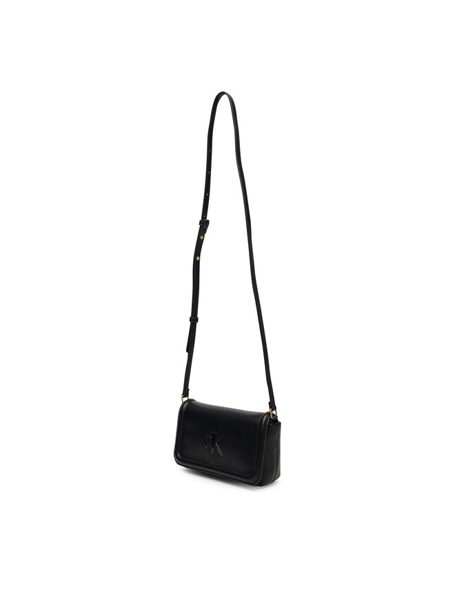 Calvin Klein Geantă Calvin Klein Bold Ck Flap Crossbody LV04F1027G Negru