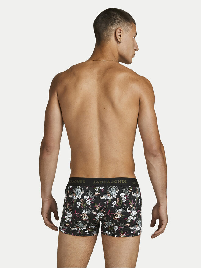 Jack&Jones Jack&Jones Σετ μποξεράκια 3 τμχ Flower 12194284 Μαύρο