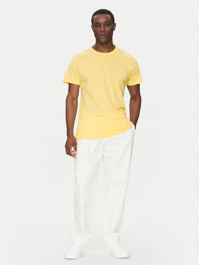 INDICODE INDICODE T-Shirt Kloge 40-915 Gelb Regular Fit