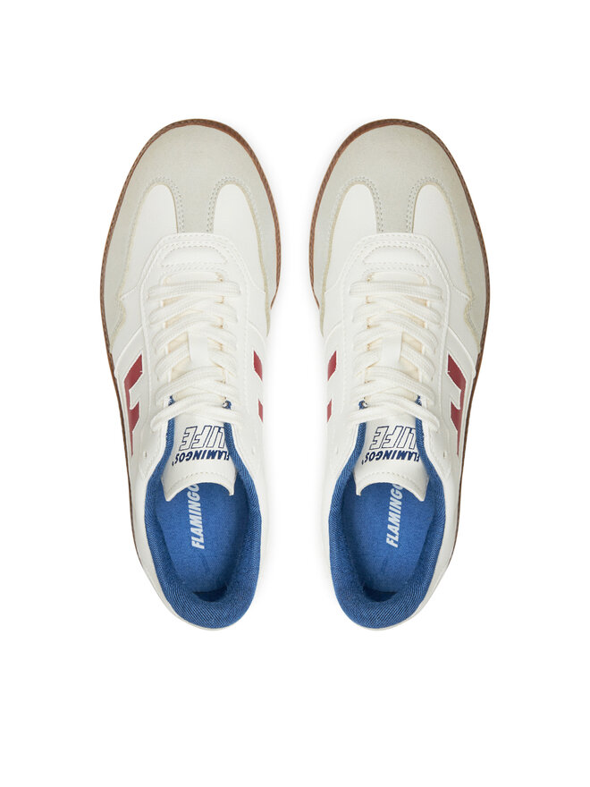 Flamingos Life Sneakers Flamingos Life Burela Slim Olimpic Weiß