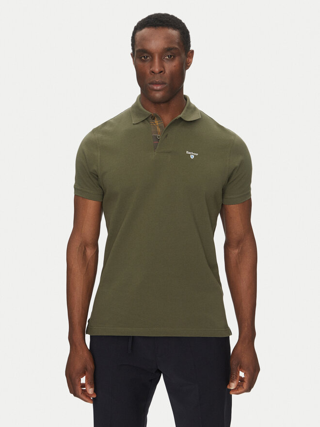 Barbour Barbour Poloshirt Tartan MML0012OL51 Khakifarben Regular Fit