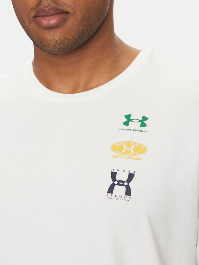 Under Armour Under Armour Camiseta EVOL Logo 1390165 Blanco Regular Fit