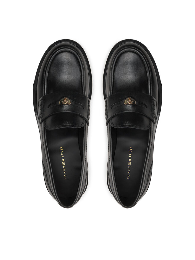 Tommy Hilfiger Lordsy Tommy Hilfiger Th Penny Loafer FW0FW08029 Czarny