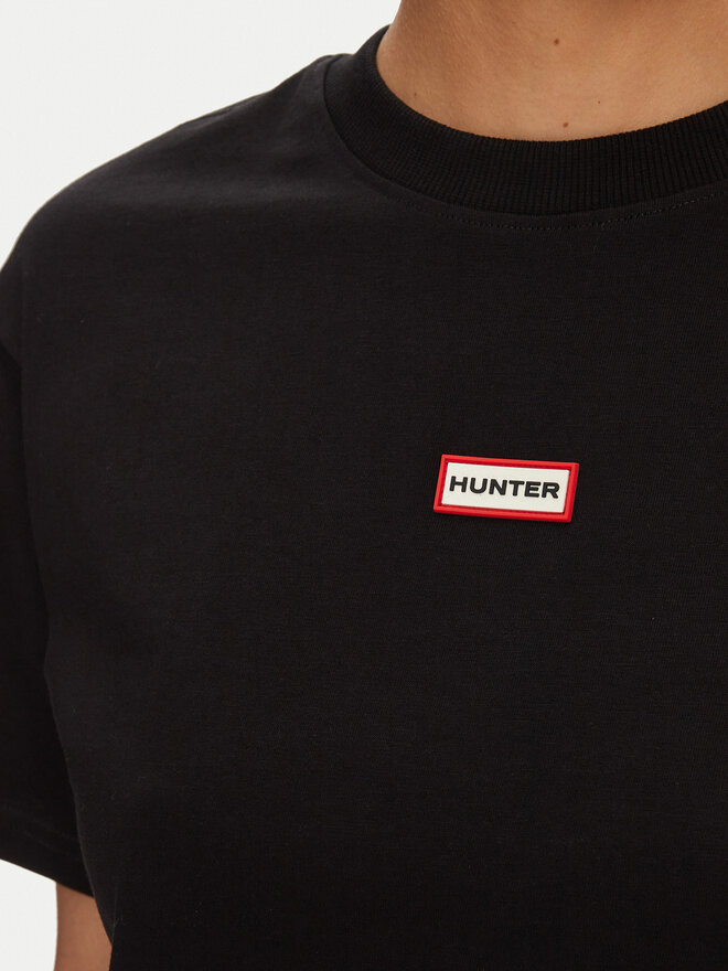 Hunter Hunter T-shirt Leona HARW0070251 Crna Boxy Fit