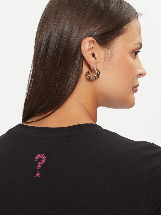 Guess Guess Póló W4BI19 J1314 Fekete Slim Fit