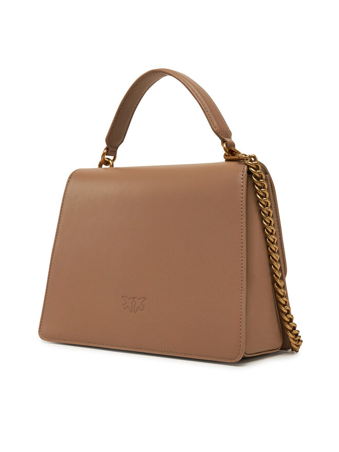 PINKO Kabelka PINKO Love One Top Handle Classic Light 100066 A0F1 Hnědá