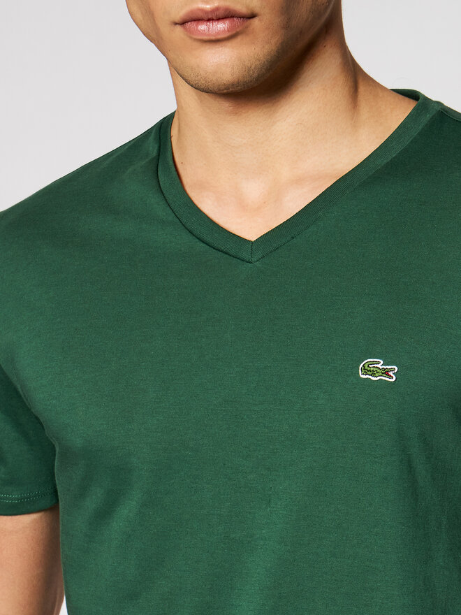 Lacoste Lacoste Marškinėliai TH6710 Žalia Regular Fit