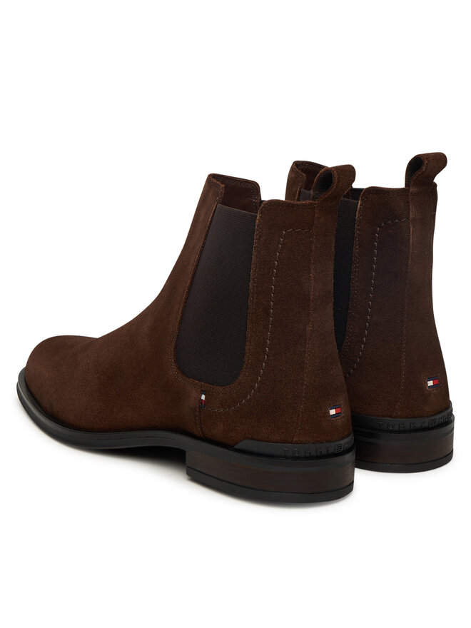 Tommy Hilfiger Klassische Stiefeletten Tommy Hilfiger Corporate FM0FM05580 Braun