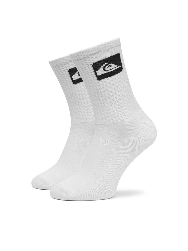 Quiksilver Sada 5 párů vysokých ponožek unisex Quiksilver EQYAA04066 Bílá