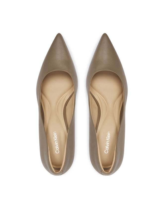 Calvin Klein Обувки на ток Calvin Klein Ess Stiletto 70 HW0HW02607 Бежов