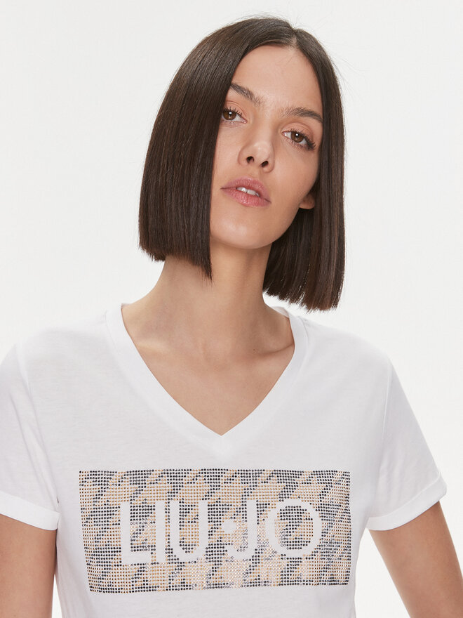 Liu Jo Liu Jo Camiseta MF3338 JS923 Blanco Regular Fit