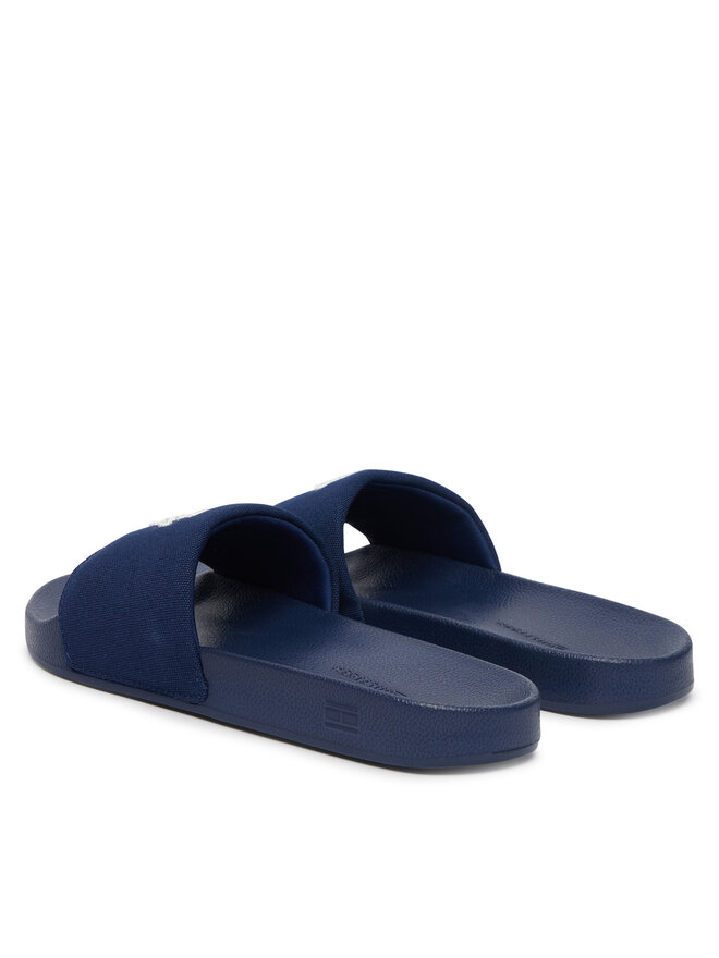 Tommy Hilfiger Pantoletten Tommy Hilfiger Th Script Pool Slide FW0FW09286 Blau