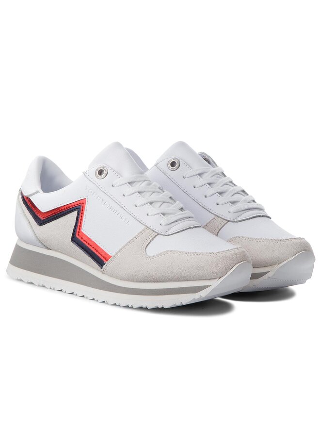 Tommy Hilfiger Superge Tommy Hilfiger Star Retro Runner FW0FW03234 Bela