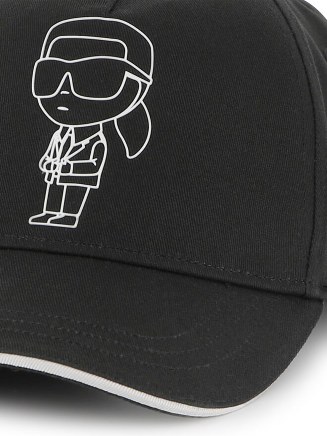 KARL LAGERFELD Czapka z daszkiem KARL LAGERFELD Z30396 Czarny