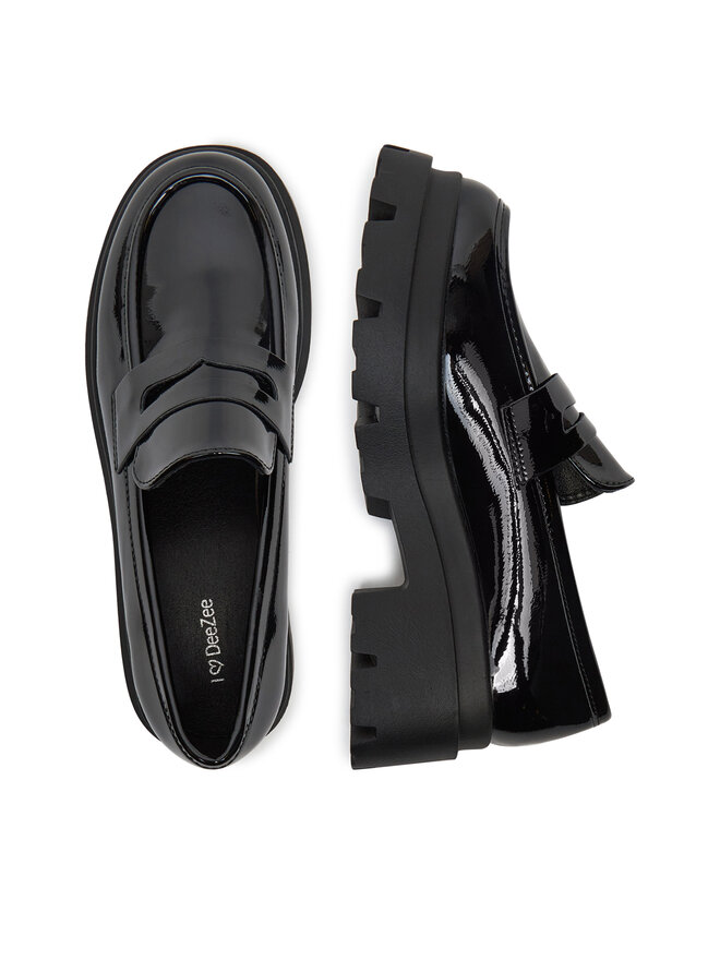 DeeZee Loafersy DeeZee 8-405-3 Czarny