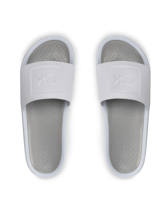 Calvin Klein Чехли Calvin Klein Pool Slide Ergonomic HM0HM00651 Бял