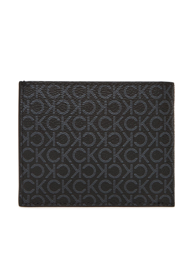 Calvin Klein Herren Geldbörse Calvin Klein Ck Must Mono Billfold W/ Coin LV04D1038G Schwarz