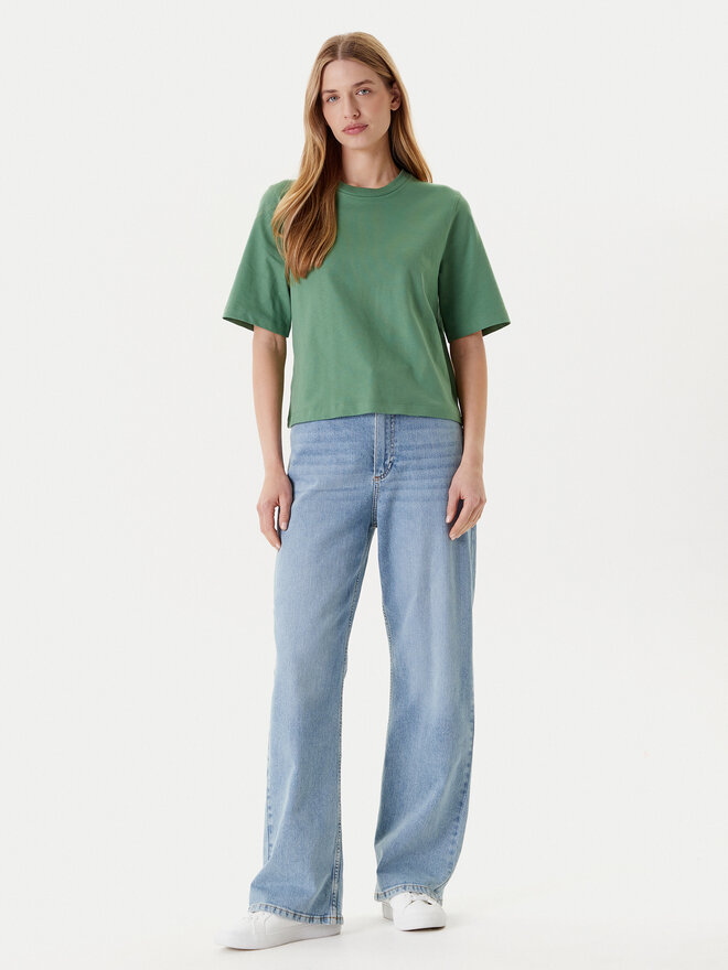 United Colors Of Benetton United Colors Of Benetton Marškinėliai 3BL0E17G5 Žalia Relaxed Fit