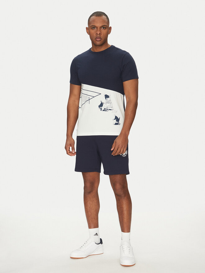 Lacoste Lacoste Marškinėliai TH0031 Tamsiai mėlyna Regular Fit
