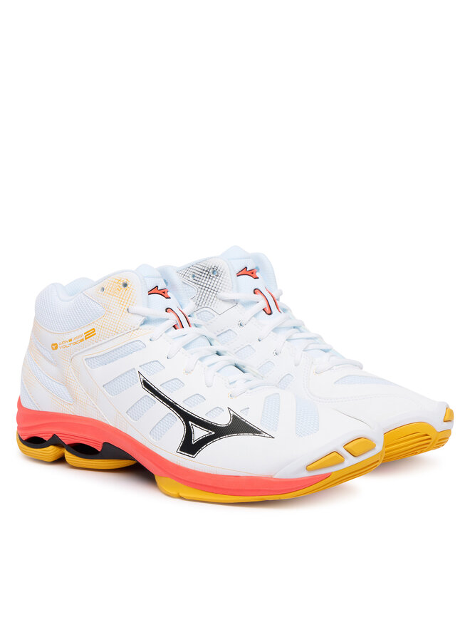 Mizuno Batai uždaroms aikštelėms Mizuno Wave Voltage 2 Mid V1GA2465 Oranžinė