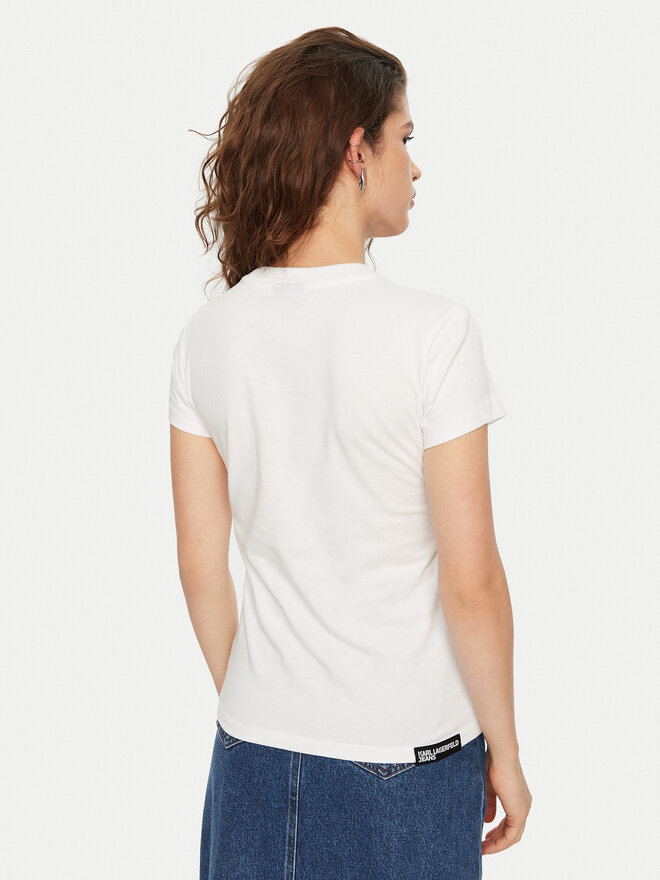 Karl Lagerfeld Jeans Karl Lagerfeld Jeans T-Shirt A1W17004 Weiß Slim Fit