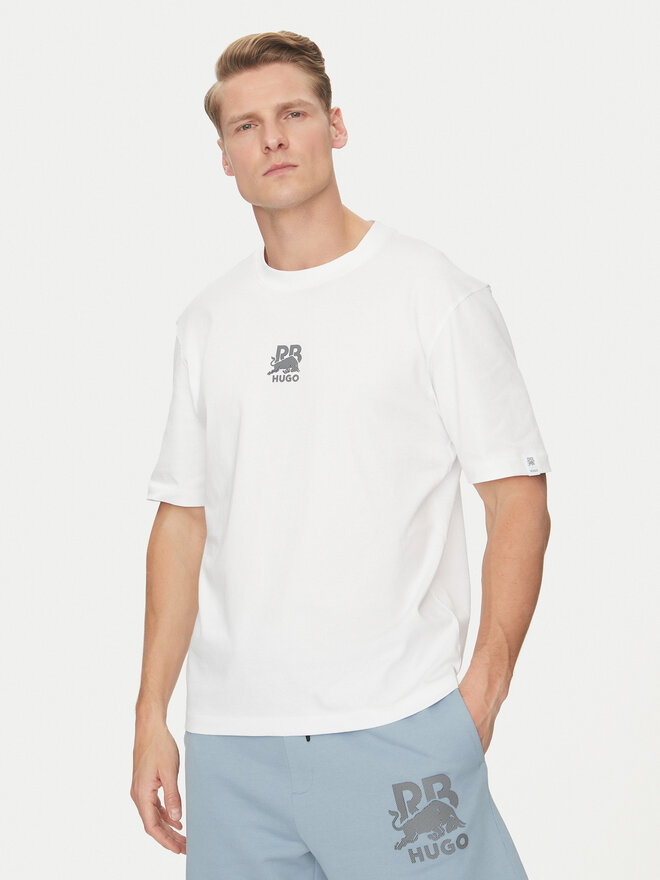HUGO HUGO Camiseta Deckies_RB 50542766 Blanco Regular Fit