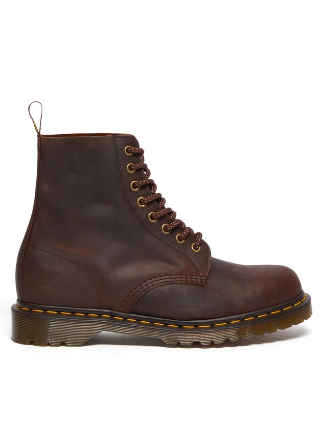 Dr. Martens Botas de combate Dr. Martens 1460 Pascal Waxed Full Grain Marrón