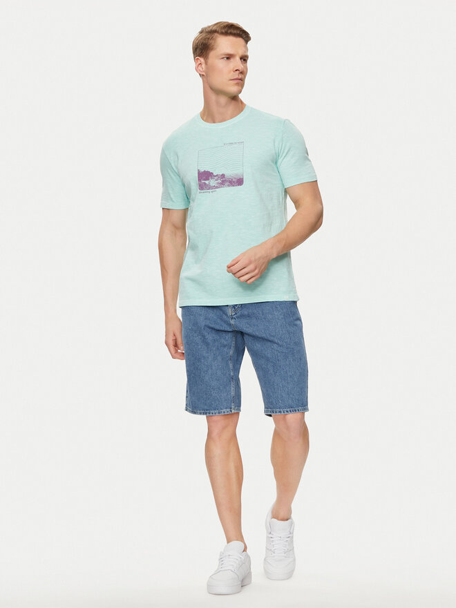 United Colors Of Benetton United Colors Of Benetton T-Shirt 3F98U1092 Grün Regular Fit