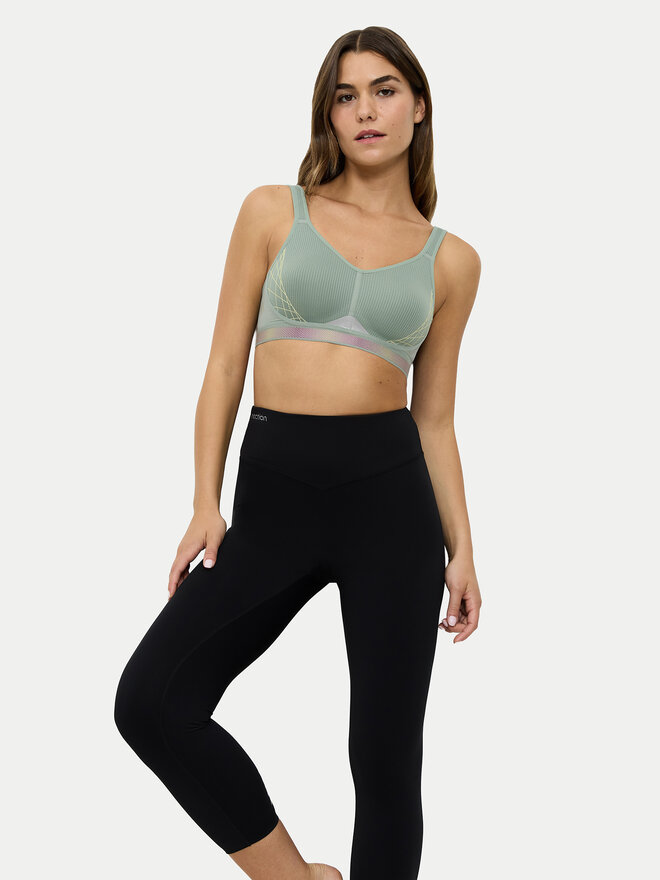 Triumph Triumph Špotni nedrček Triaction Cardio Flow 10205923 Zelena