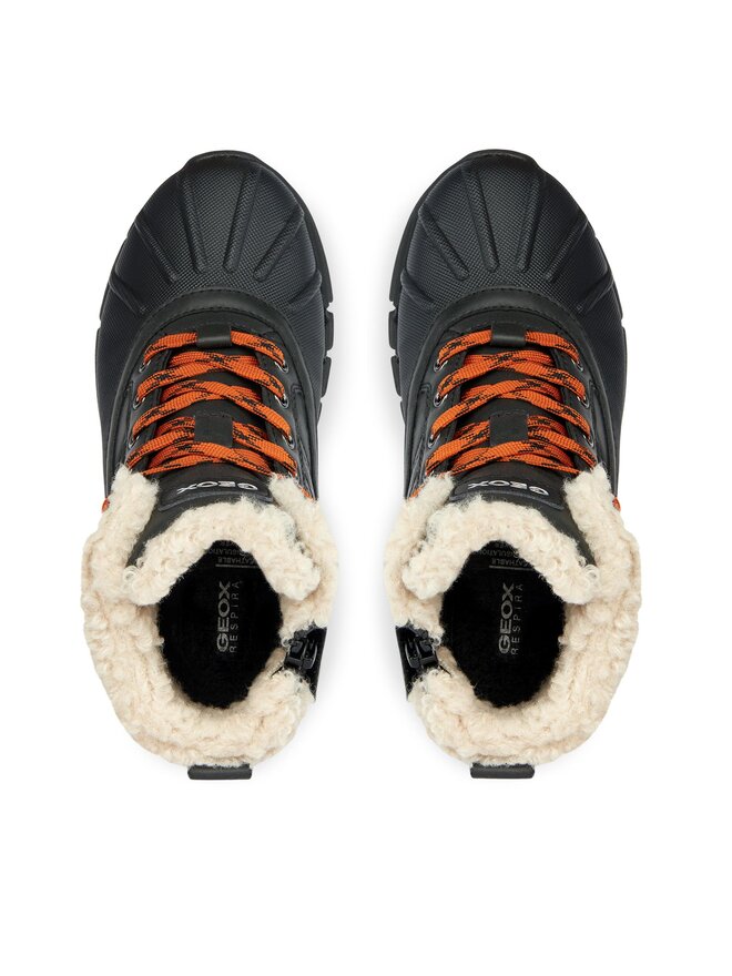 Geox Kozačky Geox J Flexyper Boy B Abx J269XE 0ME50 C0038 S Černá
