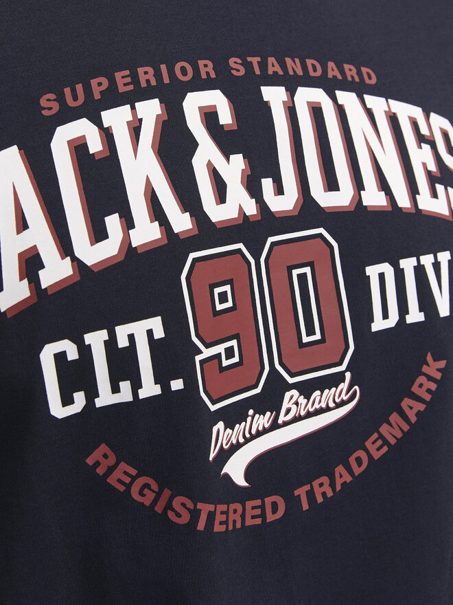 Jack&Jones Jack&Jones Majica Logo 12254862 Mornarsko modra Standard Fit