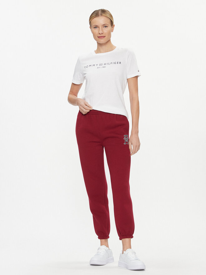 Tommy Hilfiger Tommy Hilfiger Marškinėliai Logo WW0WW40276 Balta Regular Fit