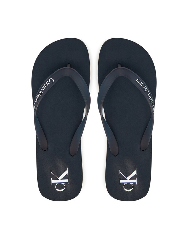 Calvin Klein Jeans Zehentrenner Calvin Klein Jeans Beach Sandal Transparent Tpu YM0YM01267 Dunkelblau