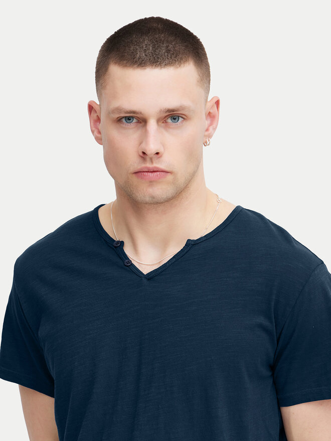 Blend Blend Marškinėliai 20717013 Tamsiai mėlyna Regular Fit